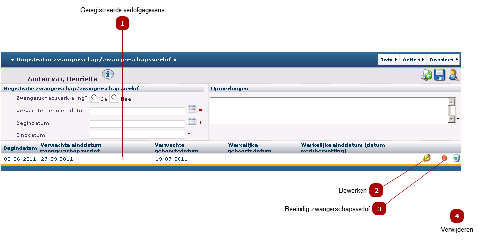 Wijziging verlofregistratie